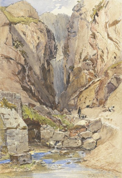 The Castalian Spring, Delphi, c.1895 by John Fulleylove